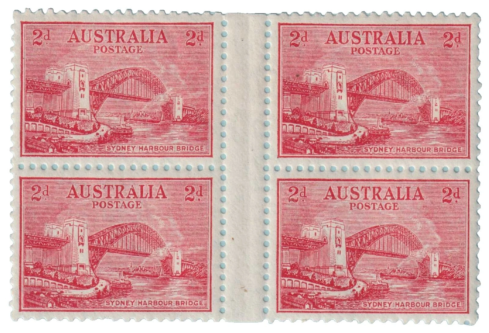 Как новый со следами наклеек блок австралийских марок