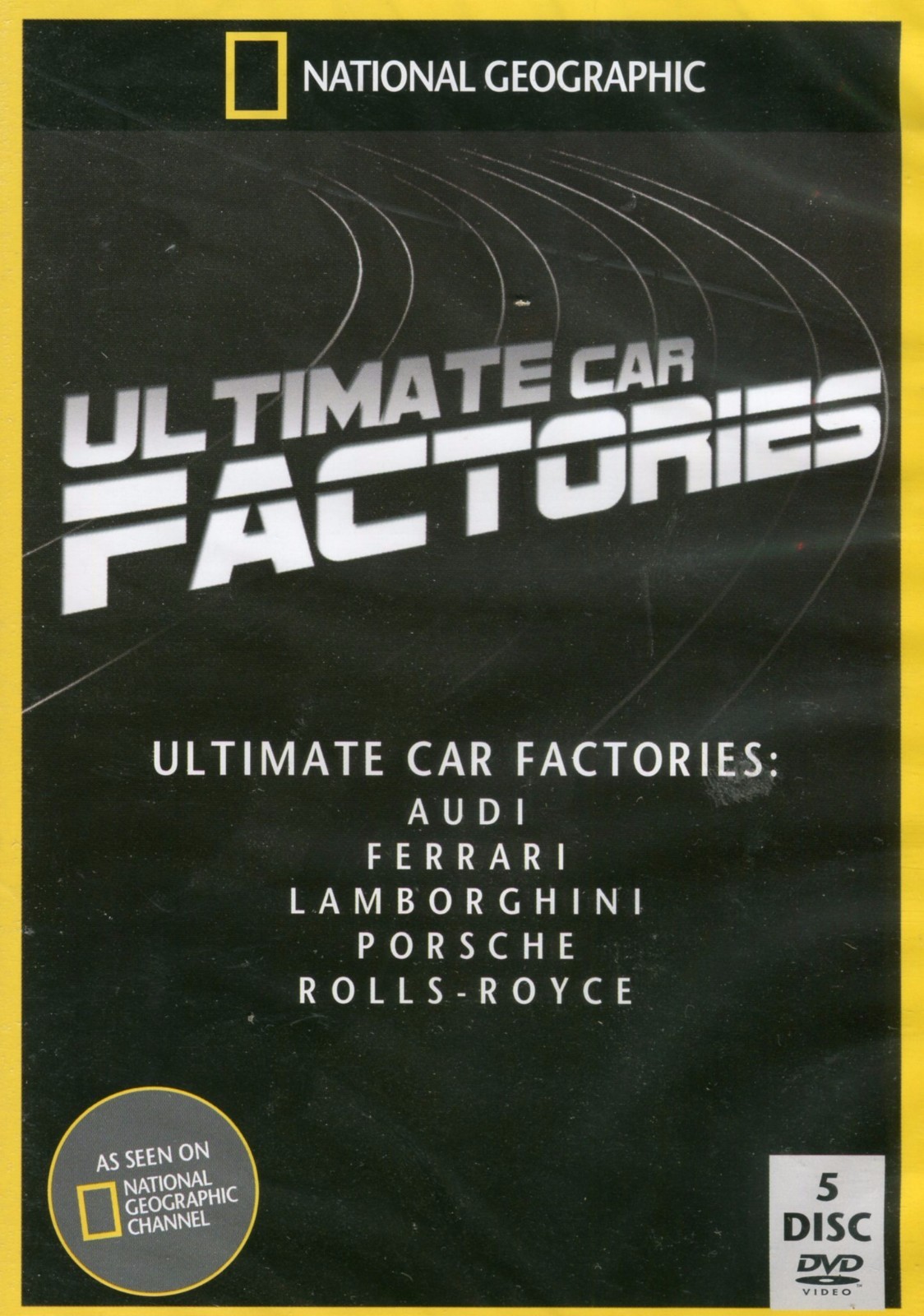 National Geographic Ultimate Factories Cars Audi Ferrari Lamborghini Porsche DVD