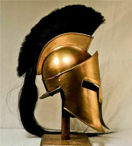 300 Casco Espartano Rey Leónidas Película Réplica Casco Casco Medieval Con Stan Foto 4 de 4