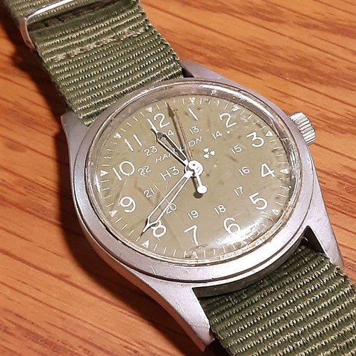 Hamilton Military H3 Khaki Watch - Vietnam Era - Hand-Wound - Working - Rare