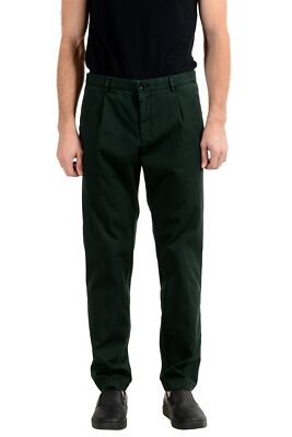 Hugo Boss ''Sleat'' Men's Green Stretch Casual Pants US 32 IT 48