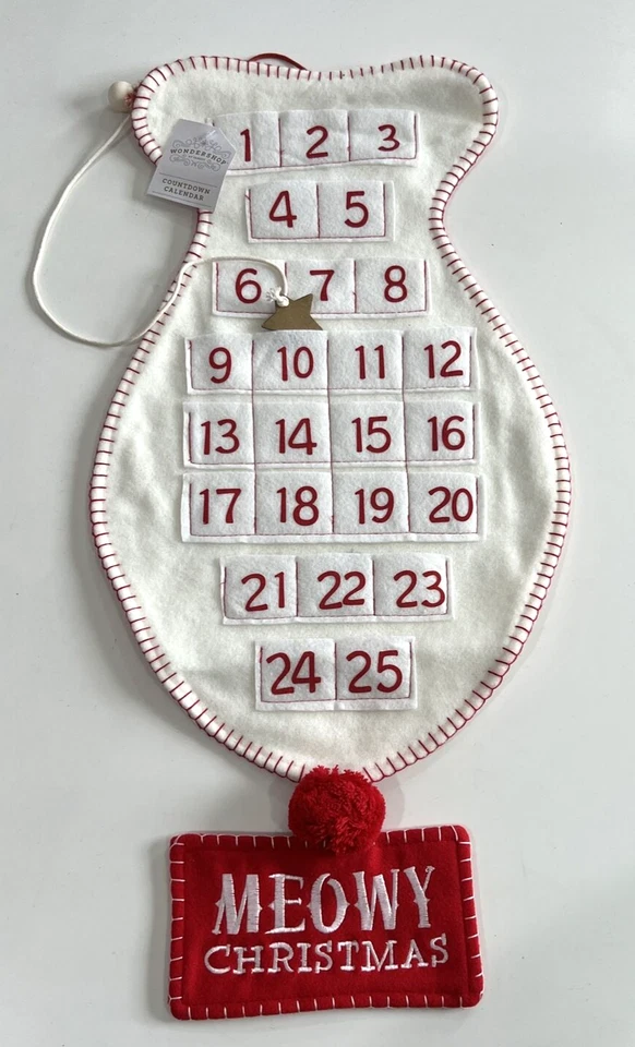 Wondershop Cat Fish Christmas Advent Countdown Calendar New  - Image 2 of 4