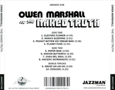 OWEN "CAPTAIN PUFF" MARSHALL NAKED TRUTH NEW CD