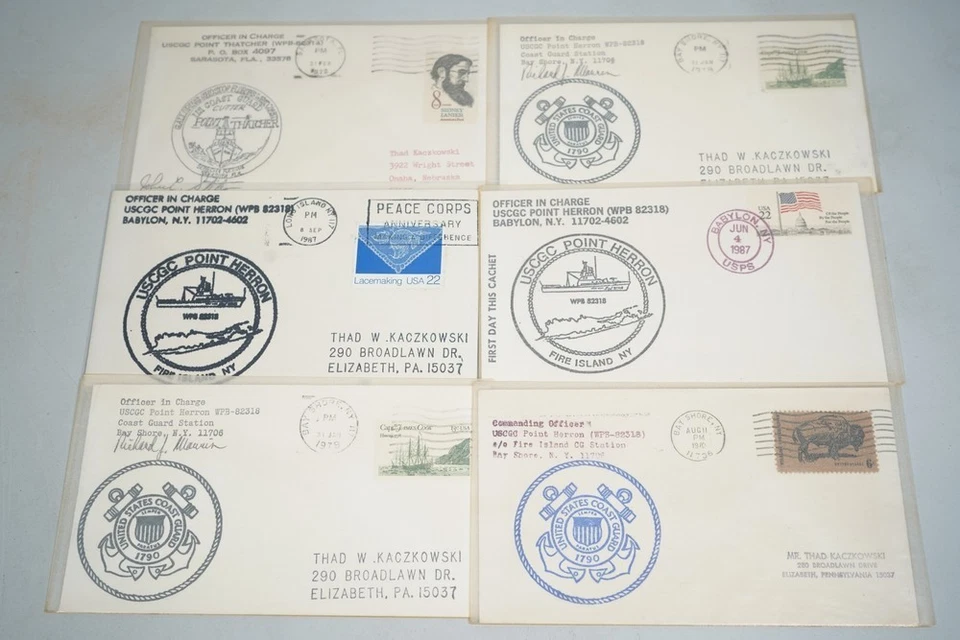 US 1960s-2000s COLLECTION OF 290 COAST GUARD NAVAL COVERS ALL SLEEVED - Image 4 of 4