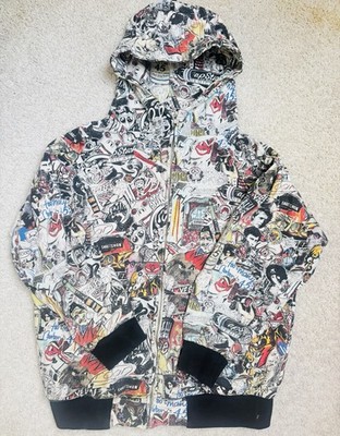 Mishka x JK5 NYC Subconsciothesaurusnex Collage Hoodie Größe L art Y2k Vintage