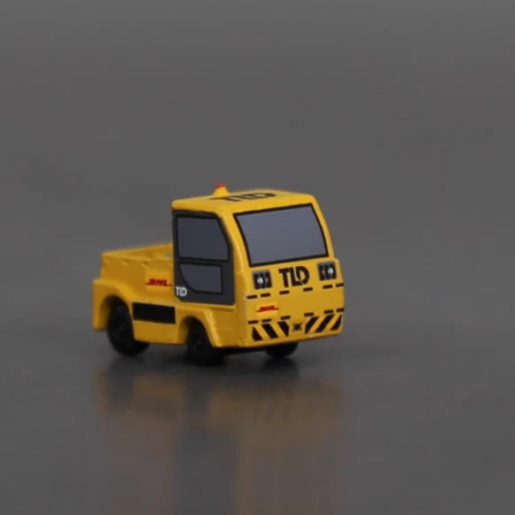 1: 200 Jet-16 Unmanned Dhl Luggage Cargo Tractor 3D Printed Model - Image 3 of 4