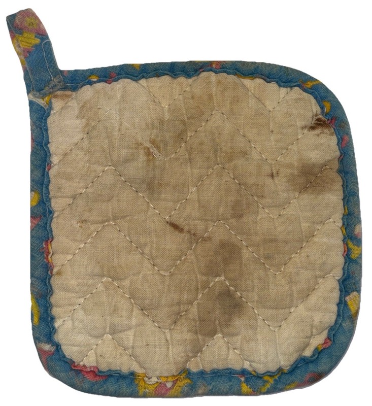 Vintage Hand-Made Colorful Kitchen 5” 5” Hot Pad