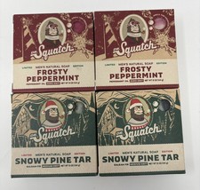Lot of 4 Dr Squatch Limited Edition 2 Snowy Pine Tar  2 Frosty Peppermint