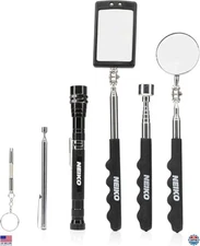 6-Piece Magnetic Tool Set with Telescoping Mirror & 15lb Retriever Tool