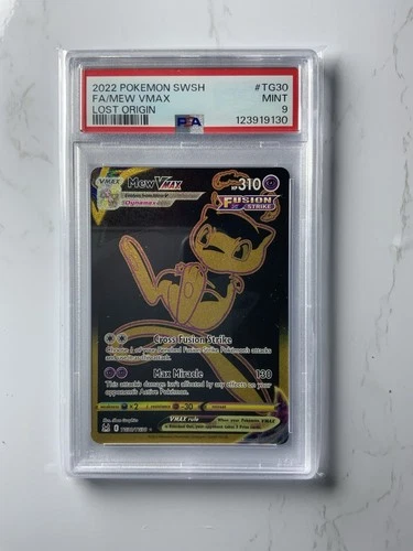 Pokemon Mew VMAX TG30/TG30 Secret Rare Lost Origin PSA 9 Mint