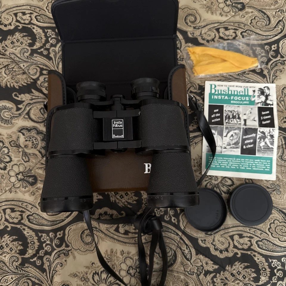VTG Bushnell Insta-Focus Explorer 10x50 Binoculars Japan 7° w/ Case Clean Optics - Image 4 of 4