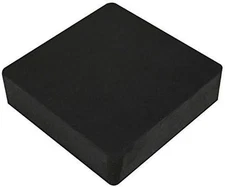 4" Square Jewelers Bench Block Rubber 1" Thick Base for Steel Block Dapping