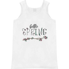 'Floral Hello Spring' Adult Vest / Tank Top AV063205 