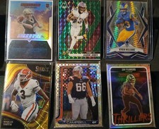 14 Card NFL Refractor Lot. MOSAIC, DISCO, HYPER, INSERTS, Tyler Shough Rookie