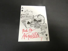 1989 KISS Ace Frehley Trouble Walkin Press Release Promo Postcard 5 x7