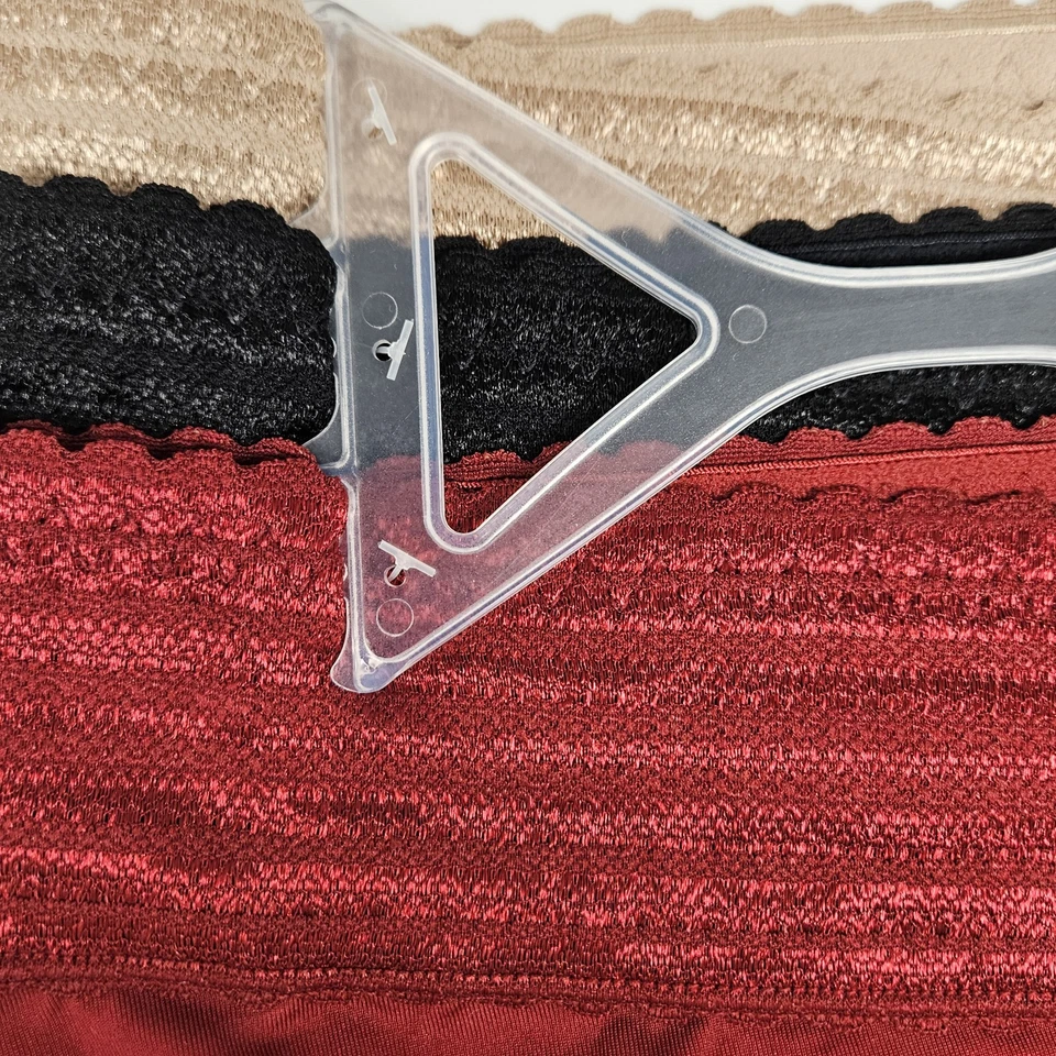 3 Pack WARNERS No Pinching Micro Hipster Panties Womens M L XL Beige Black Red - Image 4 of 4