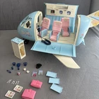 Vtg 1999 Mattel Barbie Jumbo Jet Airplane Accs Tested Works Video