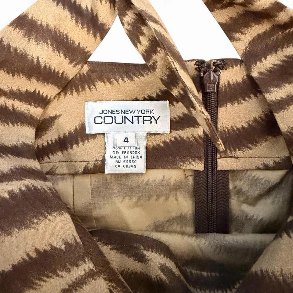 Vestido halter vintage con estampado de tigre Y2K para mujer talla 4 Foto 4 de 4