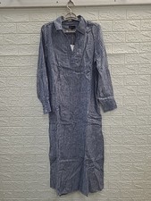 New Quince 100% European Linen Split Neck Maxi Dress Women’s US Size S
