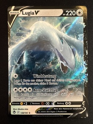 Lugia V 138/195 Holo Ultra Rare Pokemon TCG Silver Stormwinds SIT 2022 NM DE