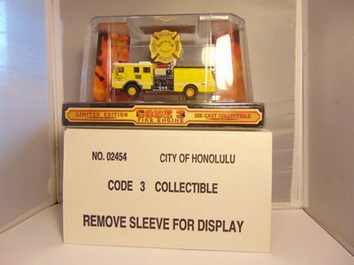 code 3 collectibles fire trucks Honolulu E5