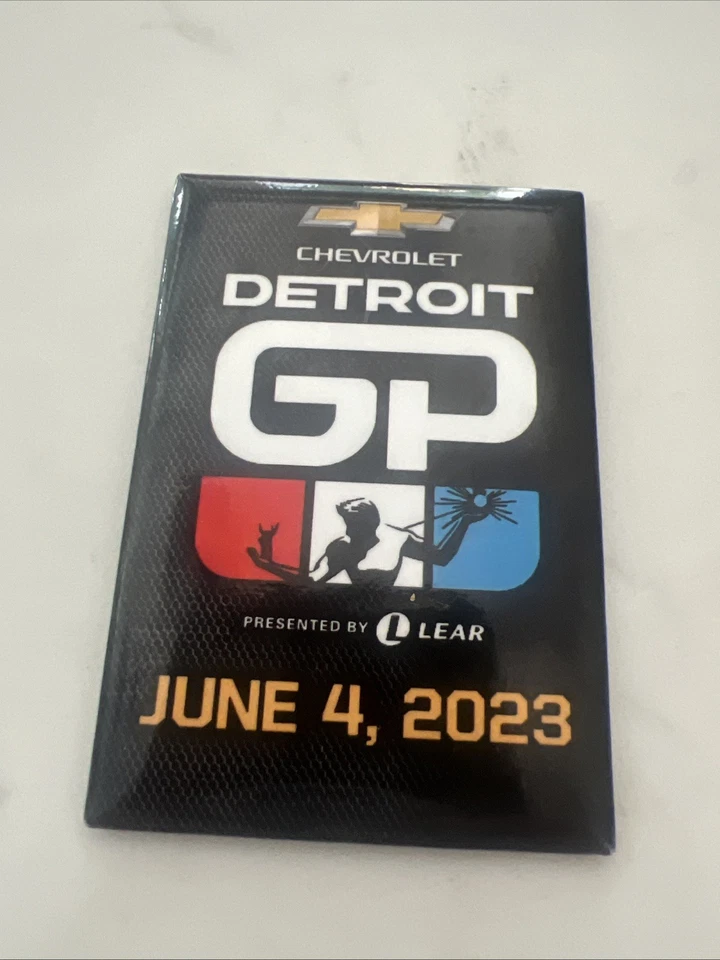 Juego de 2 2023 Chevrolet Detroit Grand Prix Track Collector Imán IndyCar Foto 2 de 4