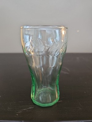 LIBBEY COKE Coca-Cola Mini Green Shot Glass 2.25oz / 3 Inch Single Glass Vintage