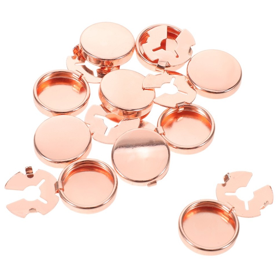 10 PCS Copper Decorative Buttons Shirt Cuff Ornaments Covers for Tux ...