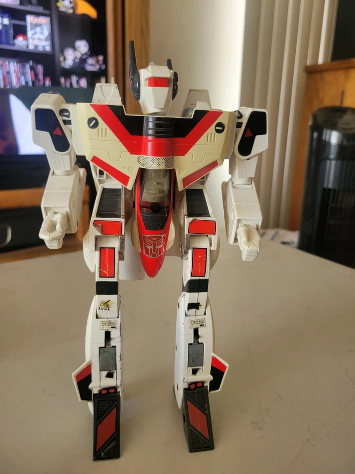 Figura de colección Bandai G1 Transformers Jetfire 1985 sin accesorios algunos daños Foto 4 de 4