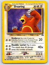 Ursaring 34/75 Rare Neo Discovery Pokemon Unlimited Moderately Played on eBay