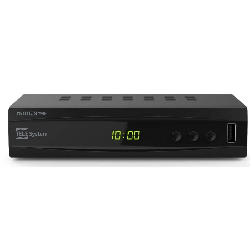 Tele System Decoder Ts6822 Pro T2hevc Twin Tuner