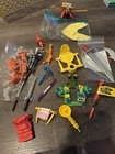 TMNT Accessories Weapons Belts Parts Lot Teenage Mutant Ninja Turtles Vintage