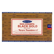 Satya Black Gold Incense Sticks Agarbatti Pack of 12X15g Each Packs 180 Incense