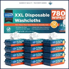 Adult Wet Wipes for Personal Hygiene, 780 Count Disposable Cleansing Cloths
