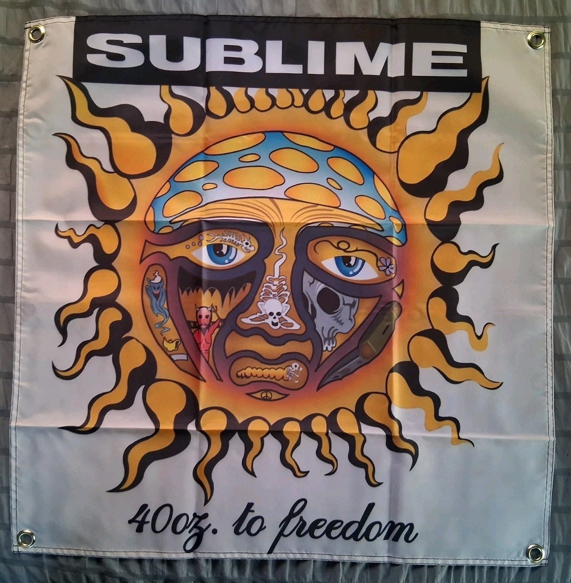 sublime 40 oz to freedom 2x2ft Banner Flag Poster | eBay