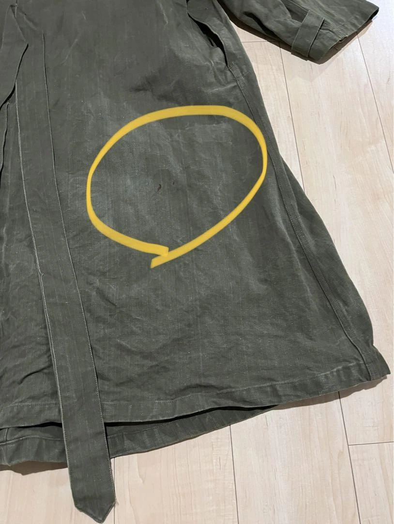 Rare 40's French military motorcycle coat M35 SIZE: 6 XL(LL)