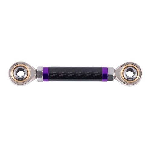 Acoplamiento de cambio de control medio ajustable de fibra de carbono púrpura Axion para Softail Dyna - Imagen 5 de 11