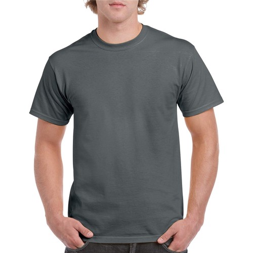 Gildan mens Heavy Cotton T-shirt, Style G5000, Multipack Shirt, Charcoal (2-pack - Picture 3 of 4