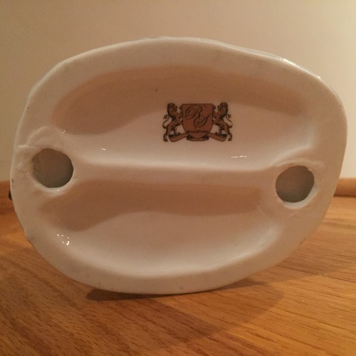 Ángel de porcelana Royal Scotland RS con niño azul cobalto y oro de 24 quilates ~ RARO - Imagen 17 de 18