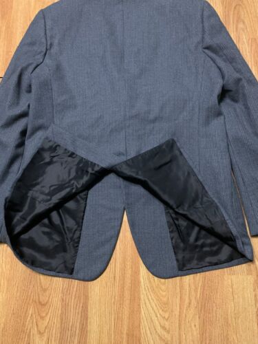 Prada Milano Blazer Mens 56R Gray Coat Jacket Wool Luxury Flanella Dressy New - Picture 12 of 12