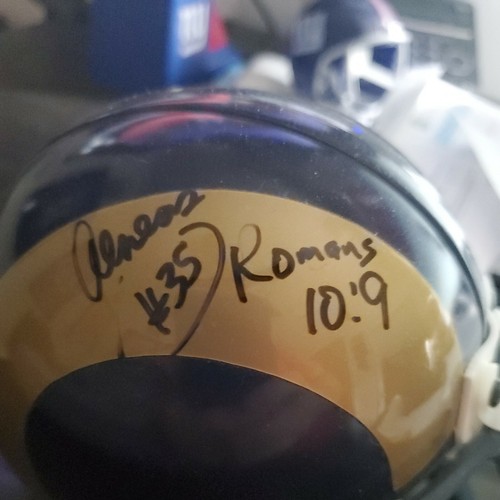 Aeneas Williams #35 Signed Autograph St Louis Los Angeles Rams Mini Helmet HOF - Picture 7 of 12