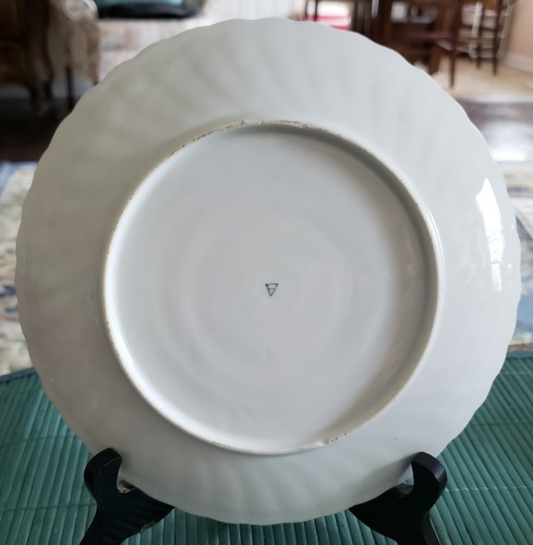 ANTIQUE IMPERIAL & ROYAL VIENNA PORCELAIN CABINET DISPLAY PLATE W/ RAISED GOLD - Picture 8 of 10