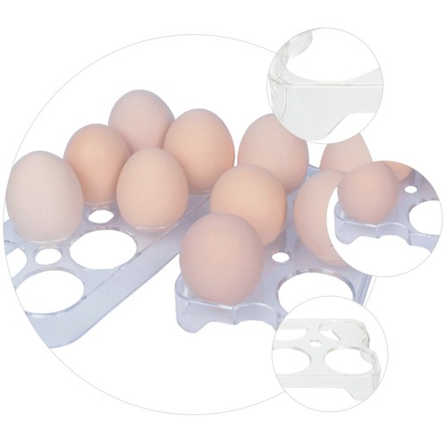 Egg Stand Holder Countertop Egg Tray Egg Organizer Clear Egg Container - Picture 9 of 12