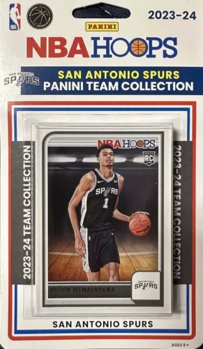 2023/24 PANINI NBA HOOPS TEAM SET SAN ANTONIO SPURS FACTORY SEAL