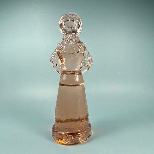 Estatuilla de vidrio rosa Degenhart "Priscilla" con genial Mfg. Imperfecciones 5 1/4 pulgadas - Imagen 7 de 12