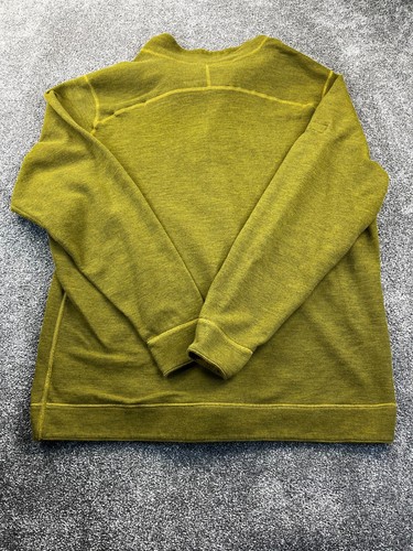 Columbia Sweater Mens XL High Neck Long Sleeve 1/4 Snap Closure Pullover Green - Picture 10 of 10