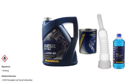 5L MANNOL Motoröl SAE 10W-40 DIESEL EXTRA inkl. Additiv Auslaufschlauch
