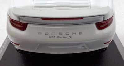 Porsche 911 991 Turbo S Cabriolet 2013 White 1:43 Minichamps WAP