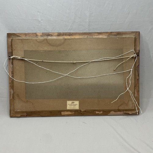 Beautiful Oil Painting On Canvas Of Lake And Boat Hills Scene Signed MC Hider - Picture 8 of 10