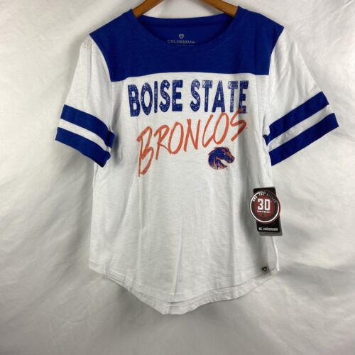 Boise State Broncos Blue Colosseum Bridesmaids Short Sleeve T-Shirt Women Size M - Picture 1 of 7